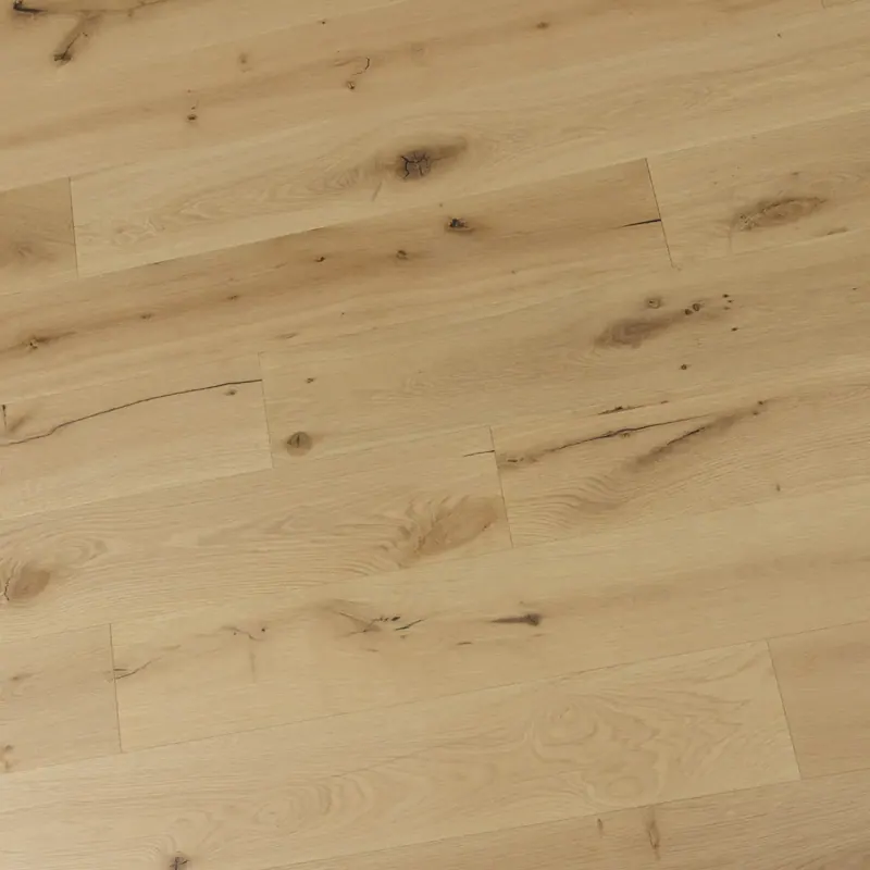 Villagio Wood Floors Andrea Grano European white oak Engineered Hardwood, installed in a room