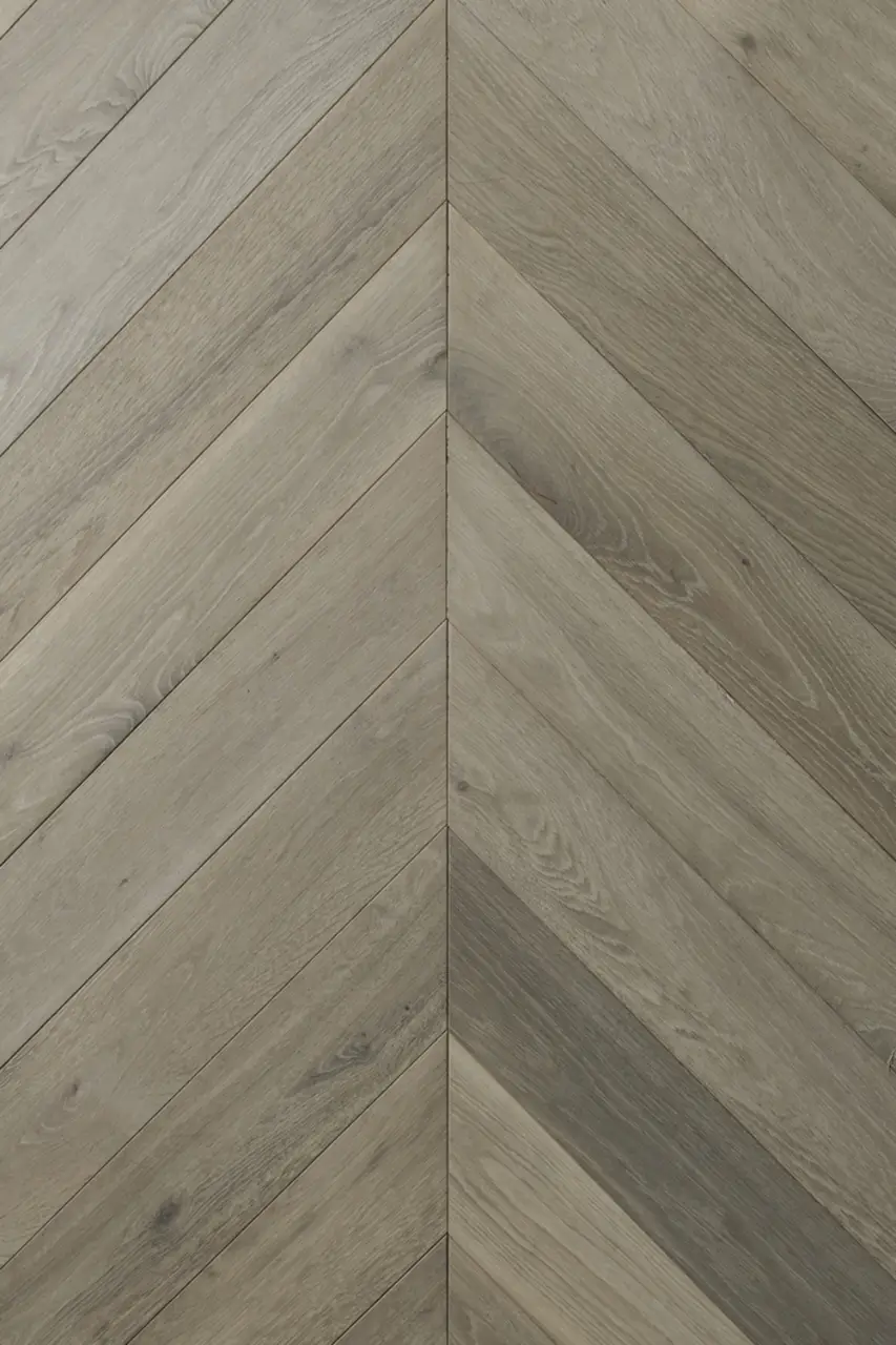 Villagio Wood Floors Cremona Marsala European white oak Engineered Hardwood, installed in a room