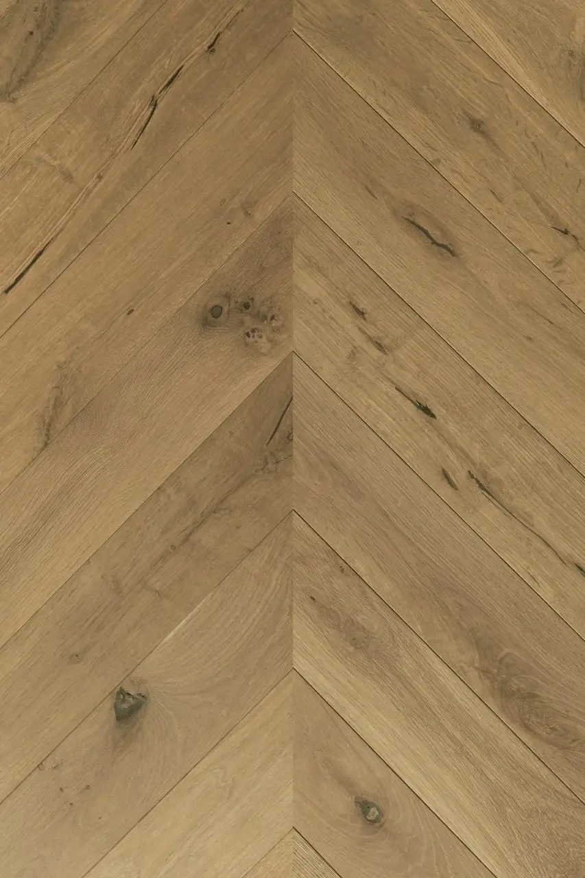 Villagio Wood Floors Cremona Pomezia CH European white oak Engineered Hardwood, installed in a room