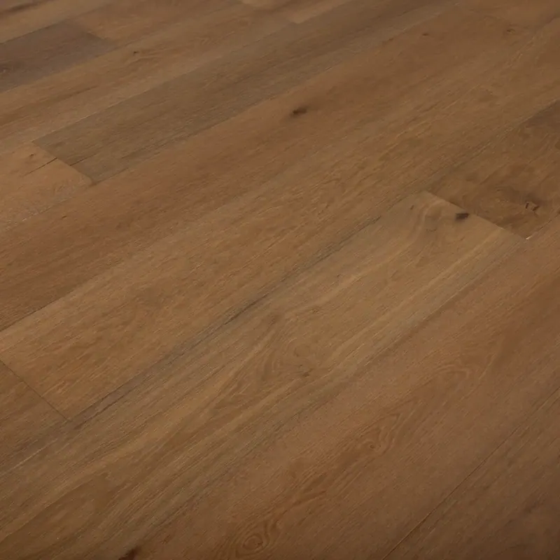 Villagio Wood Floors Del Mare Toast Miele European white oak Engineered Hardwood, installed in a room