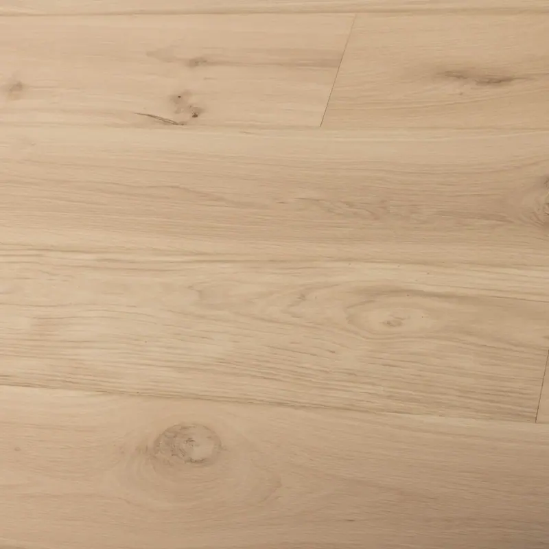 Villagio Wood Floors Venetto Unfinished 7-1/2″ European white oak Engineered Hardwood, installed in a room