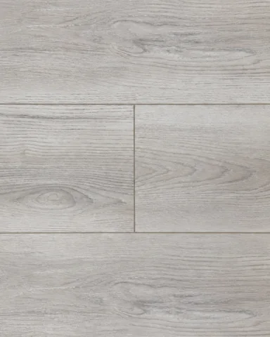 Soft Grey Oak waterproof laminate and luxury vinyl plank sample